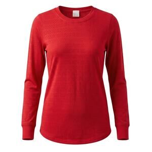 Zyia Active Womens S Athleisure Minimalist Outdoors Perforated Long Sleeve Top